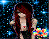 Red And Black Punk Hair