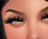 Fluffed lashes
