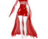 Red Bodysuit Dress