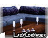 Purple Bamboo Couch