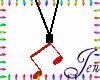[Jen]Red Note Necklace