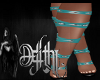 lace boots green