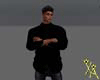 X♡A Male Buton Top Blk