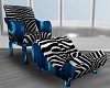 Zebra blue Chair 5