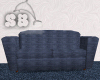 Dark Blue pattern couch