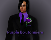 Purple Boutonniere
