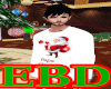 EBD~ Mens Xmas PJ Top