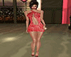 Sexy red sequin dress XL