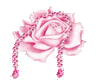 stickers rose perle
