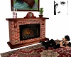 Burg Red Fireplace compl