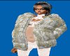Snow Flake Fur Coat