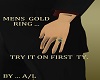 A/L    MENS GOLD RING
