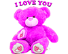lilac love bear 2