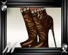 *MM*Leather Booties brwn