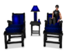 Blue Spring Wood Chairs