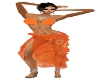 Tropical Orange Sarong