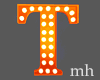 Orange Letter T