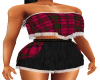 Tartan Crop Lace Shorts