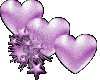 purple hearts and stars