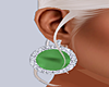 VIOLET Green Earring
