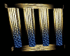 lamp pillar gold blue