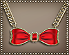 Red bow neckl