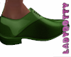 Green formal shoes