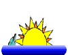 Animated Sun & Dolphin