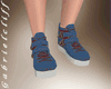 Blue Red Sneakers