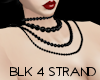 *TY BLK 4 Stand Beads
