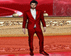 red valentine suit
