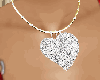 Heart diamonds necklace