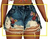 Kids Flower Jean Shorts
