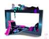 Neon Furry Wall Bed