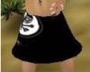 black skull skirt