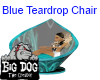 [BD] Blue Teardrop Chair