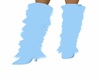 BLUE FUR BOOTS