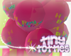 Happy Bday Balloons Pink