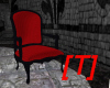 [T] Red velvet chair