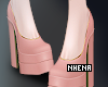 & Pink Gold Heels
