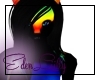 [Eden] Blk Rainbow Hair