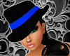 Black/Blue Mafia Fedora