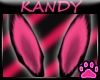 ~K Emo Pink Bunny Ears