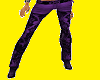 purple/ black lace pants