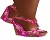 fushia oriental heels