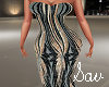 Strapless Gown-Blk/Gold