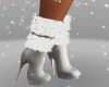 fur white boots