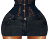 Cinched Lace Skirt- S