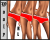 Mini shorts red RL