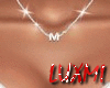 "M" Silver Necklaces